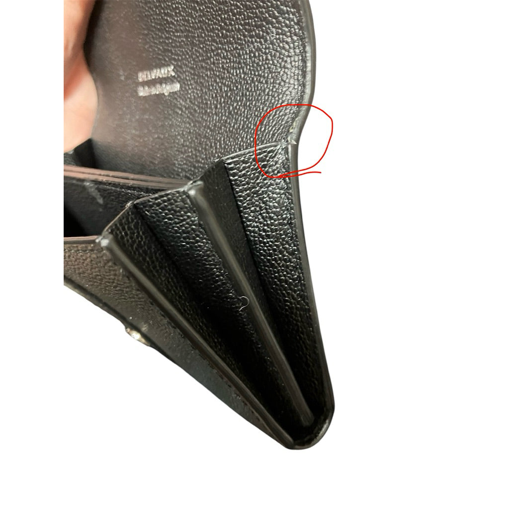 DELVAUX 德爾沃 黑色 荔枝紋 卡包 保證正品