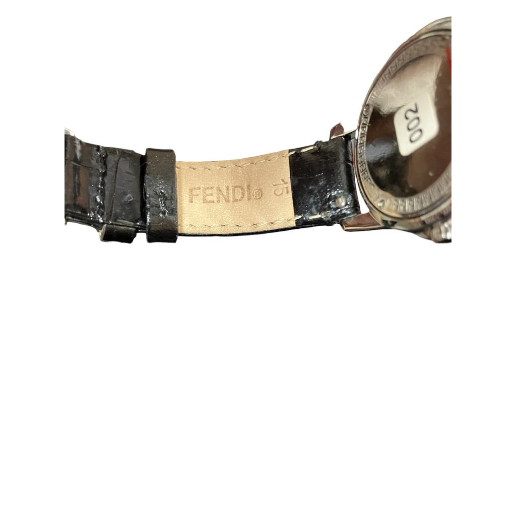 全新閒置品❗️❗️❗️FENDI 黑色 石英 皮帶 錶 保證正品