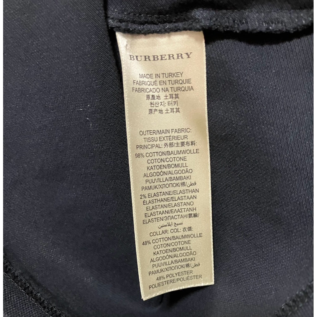 BURBERRY 黑色 格紋 短袖 POLO衫 保證正品