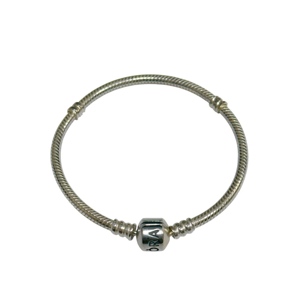 PANDORA 潘朵拉 蛇鏈 17cm 銀/黑 全新品 保證正品