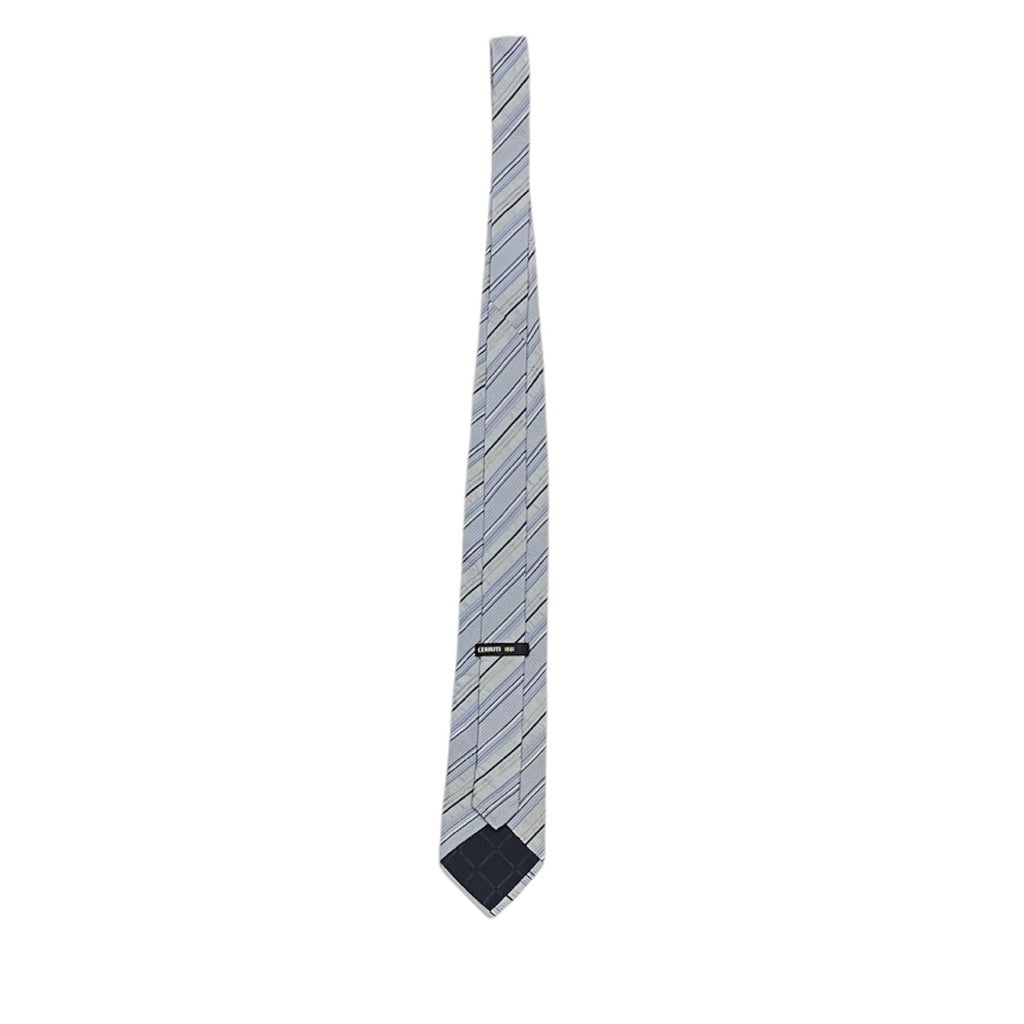 全新品未使用❗️❗️❗️CERRUTI 1881 藍色 線條 領帶