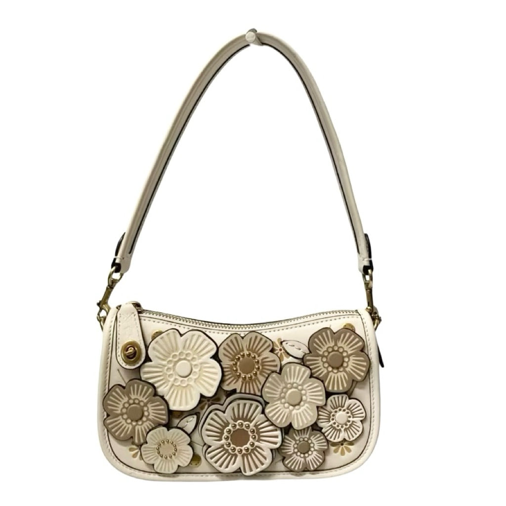 COACH C8535 SWINGER 腋下包 立體花朵小肩包 保證正品 近新品