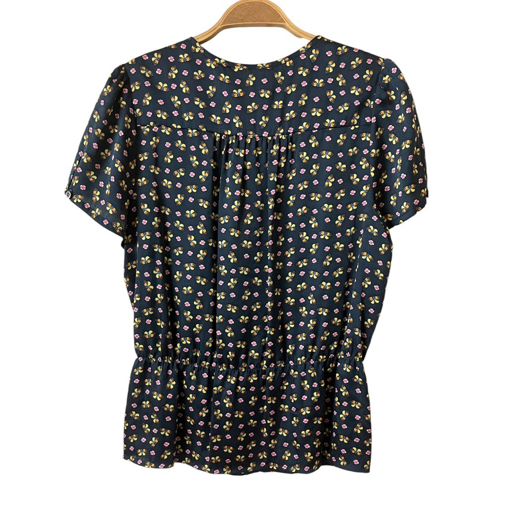 全新品❗️❗️❗️PAUL & JOE SISTER 深藍色 花卉 上衣