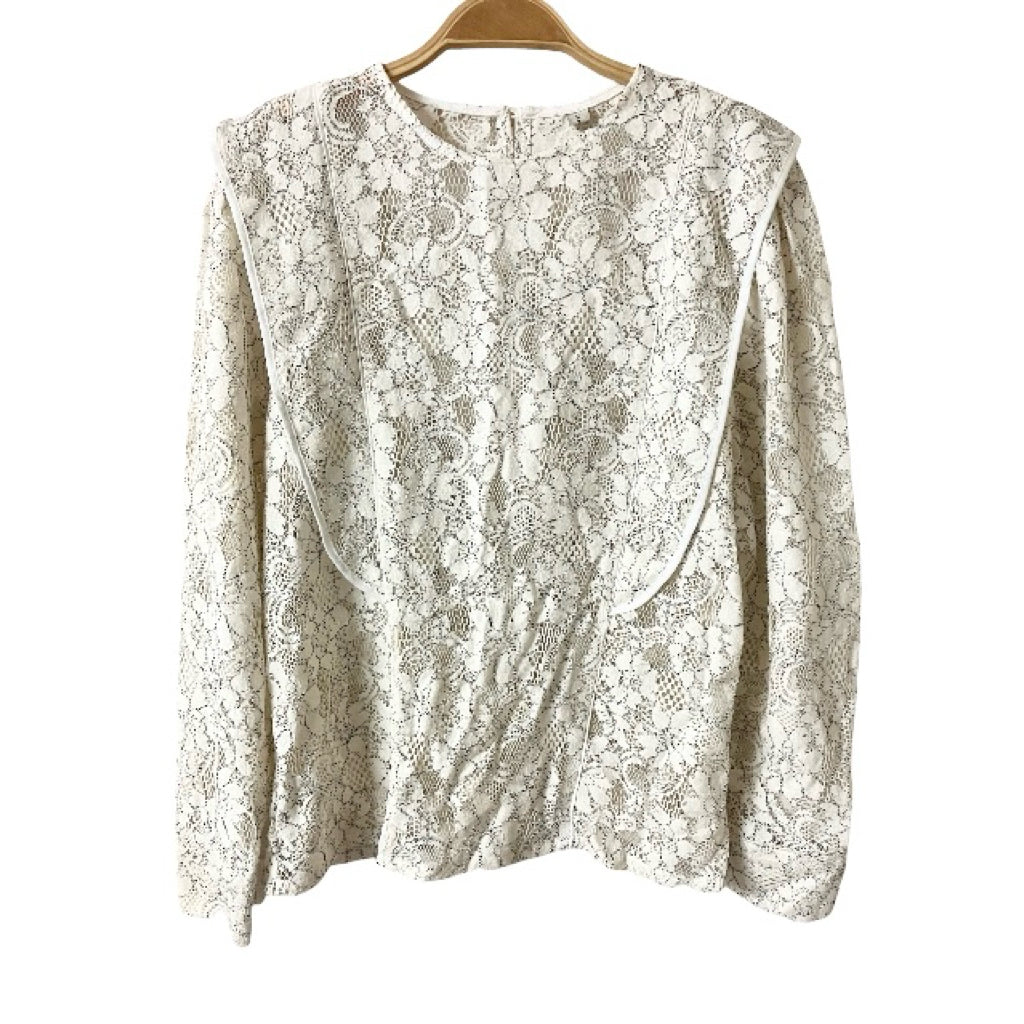全新品❗️❗️❗️LAHEE 正韓 白色 蕾絲 長袖 上衣
