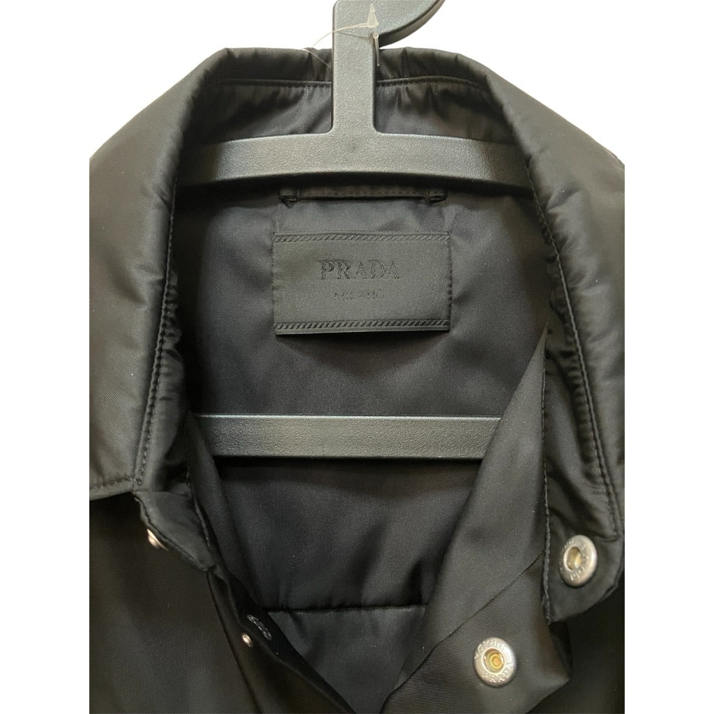 PRADA 黑色 尼龍 襯衫 外套 袖子可拆 保證正品