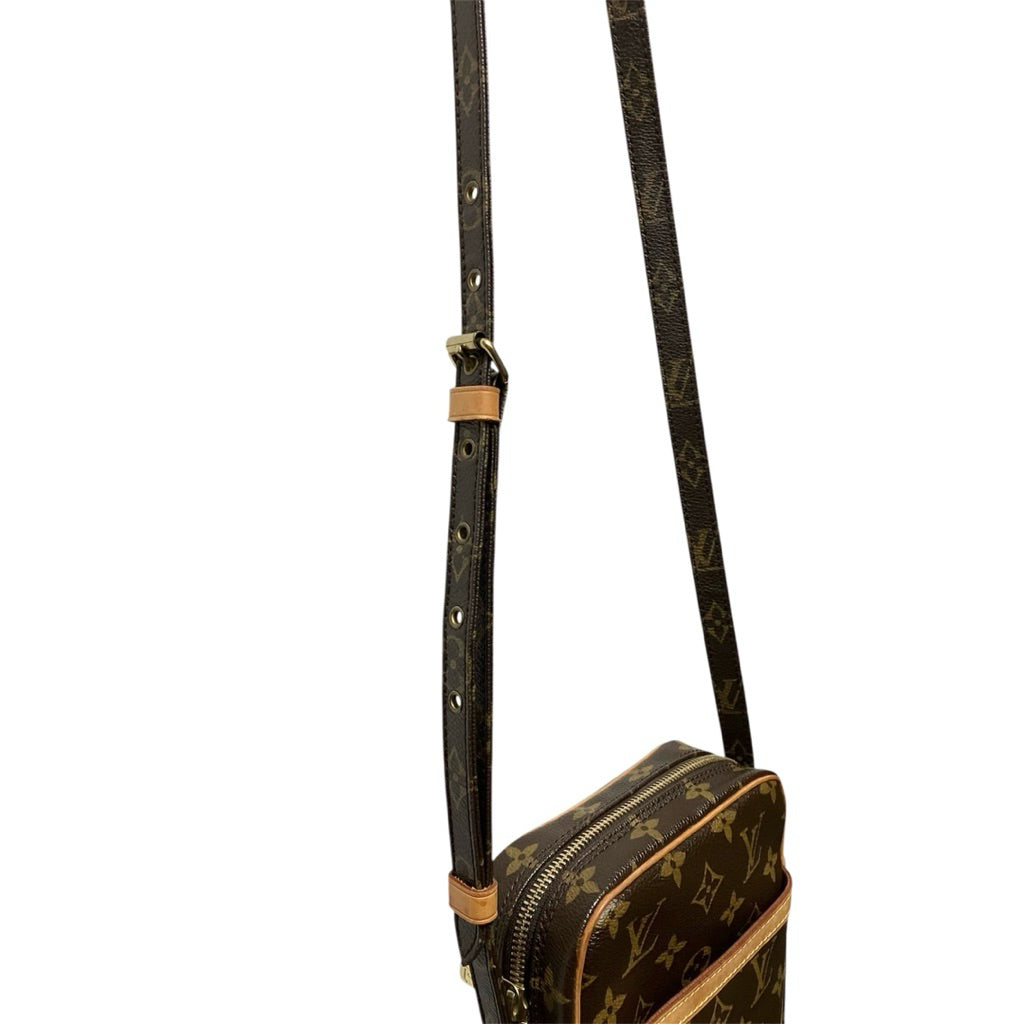 LV M46266 DANUBE 經典老花 直立式肩背 斜背小包 保證正品