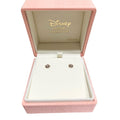 K.UNO DISNEY 迪士尼聯名 美女與野獸 18K金 0.02CT 針式耳環