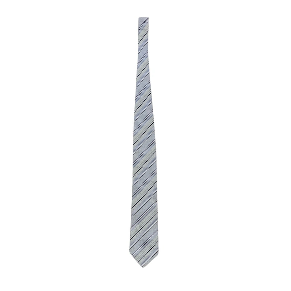 全新品未使用❗️❗️❗️CERRUTI 1881 藍色 線條 領帶