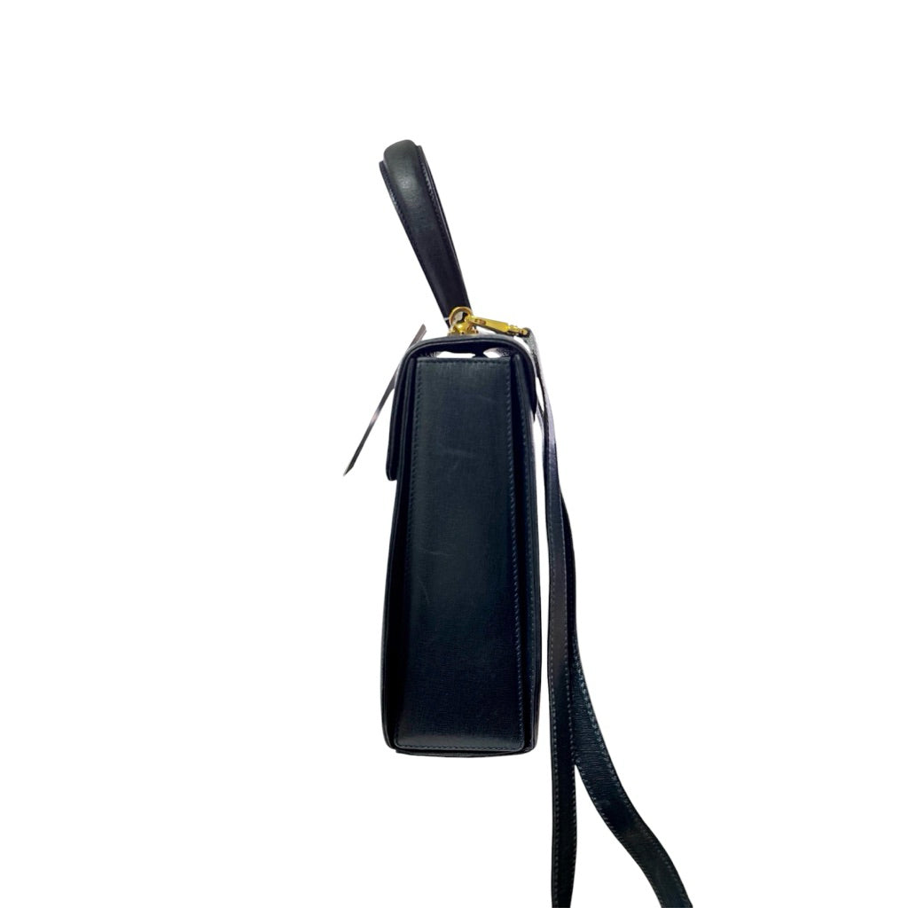 FERRAGAMO 深藍 斜背包 保證正品