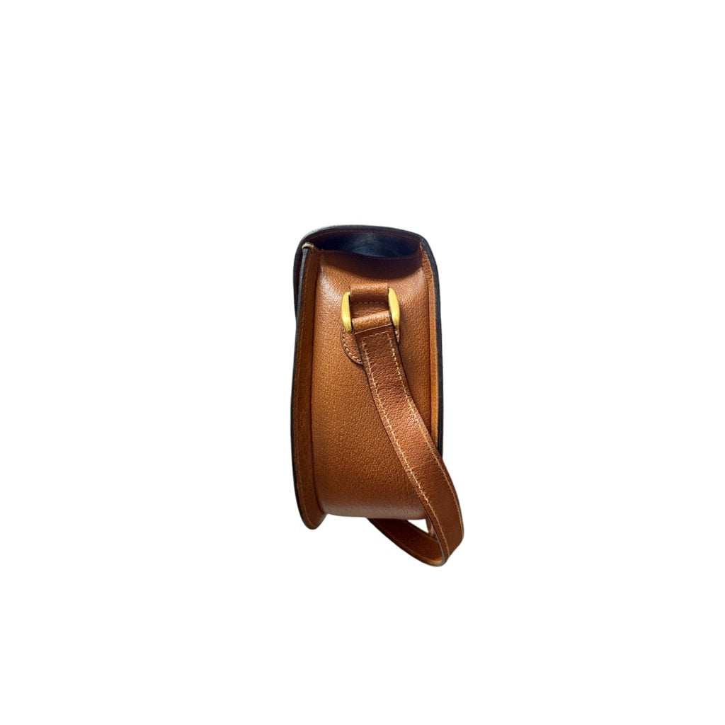 GUCCI BAMBOO 真皮 斜背包 保證正品