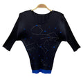 PLEATS PLEASE PP ISSEY MIYAKE 三宅 摺衣 皺褶 黑色 星座 假兩件 五分袖 3號 保證正品