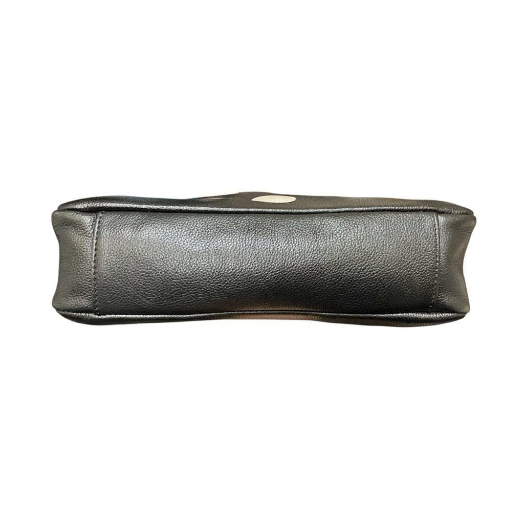LULU GUINNESS 黑貓 荔枝紋 真皮 斜背包 保證正品