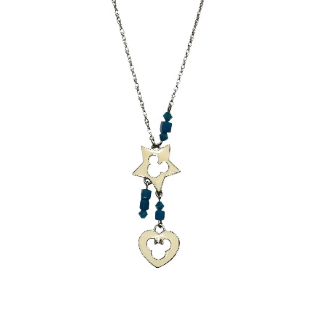SWAROVSKI 米奇米妮 造型 水鑽 項鍊 保證正品