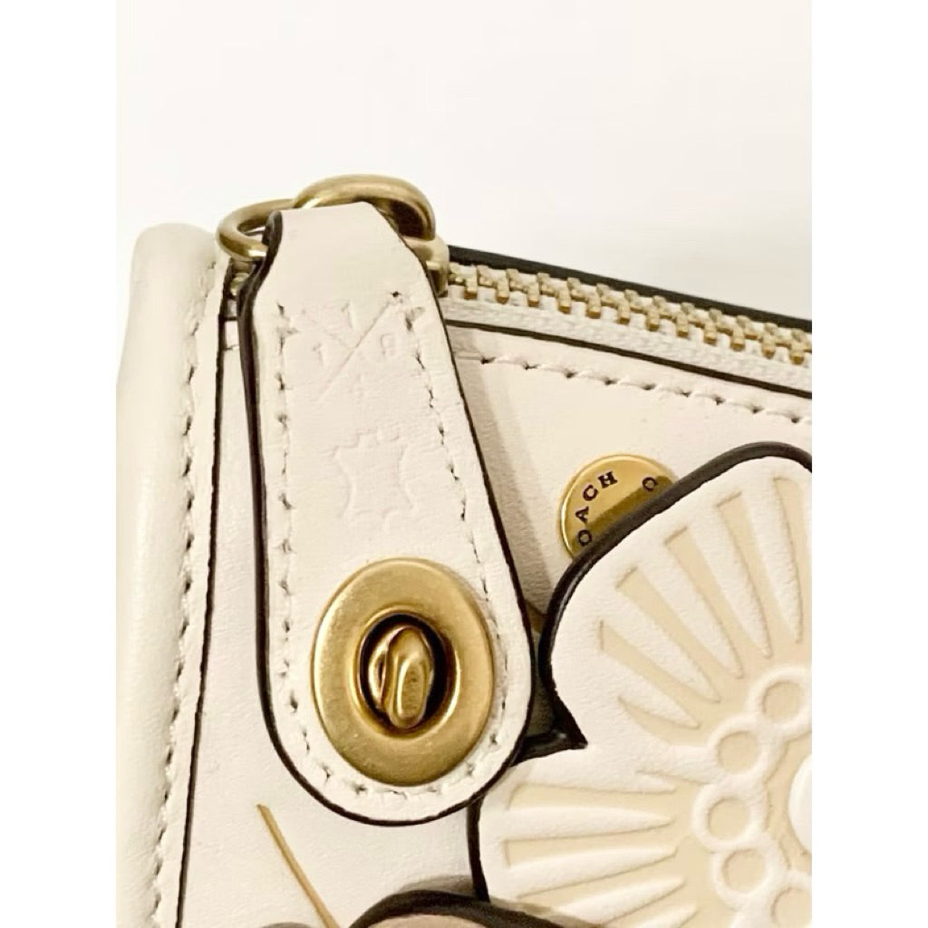 COACH C8535 SWINGER 腋下包 立體花朵小肩包 保證正品 近新品