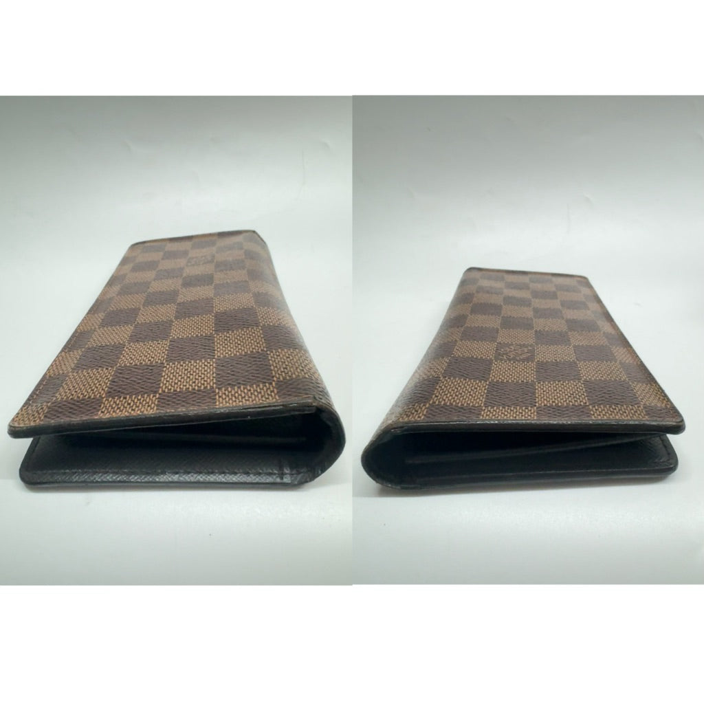 LV 經典 棋盤格 格紋 長夾 皮夾 保證正品