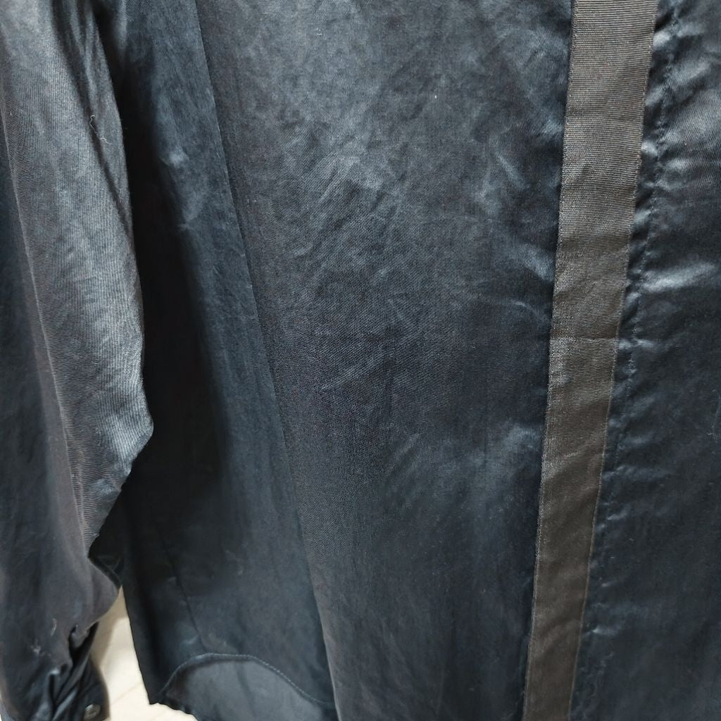 GIORGIO ARMANI 襯衫 黑藍色 長袖 保證正品