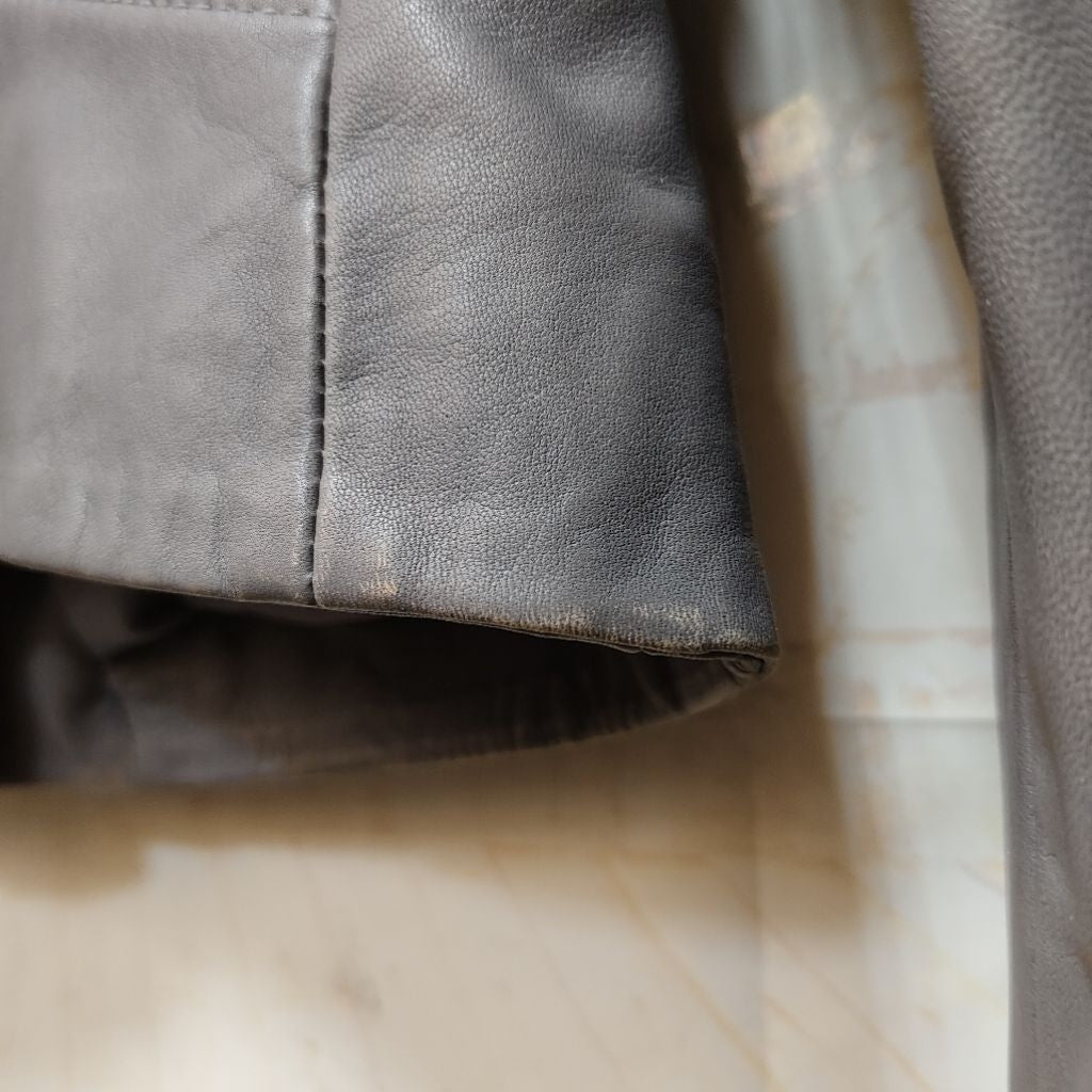 ALL SAINTS 灰色 象灰 皮衣 外套 保證正品