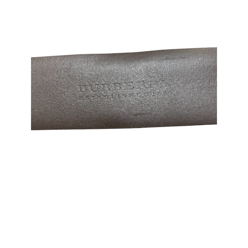 BURBERRY 經典格紋 戰馬 男仕 皮帶 保證正品