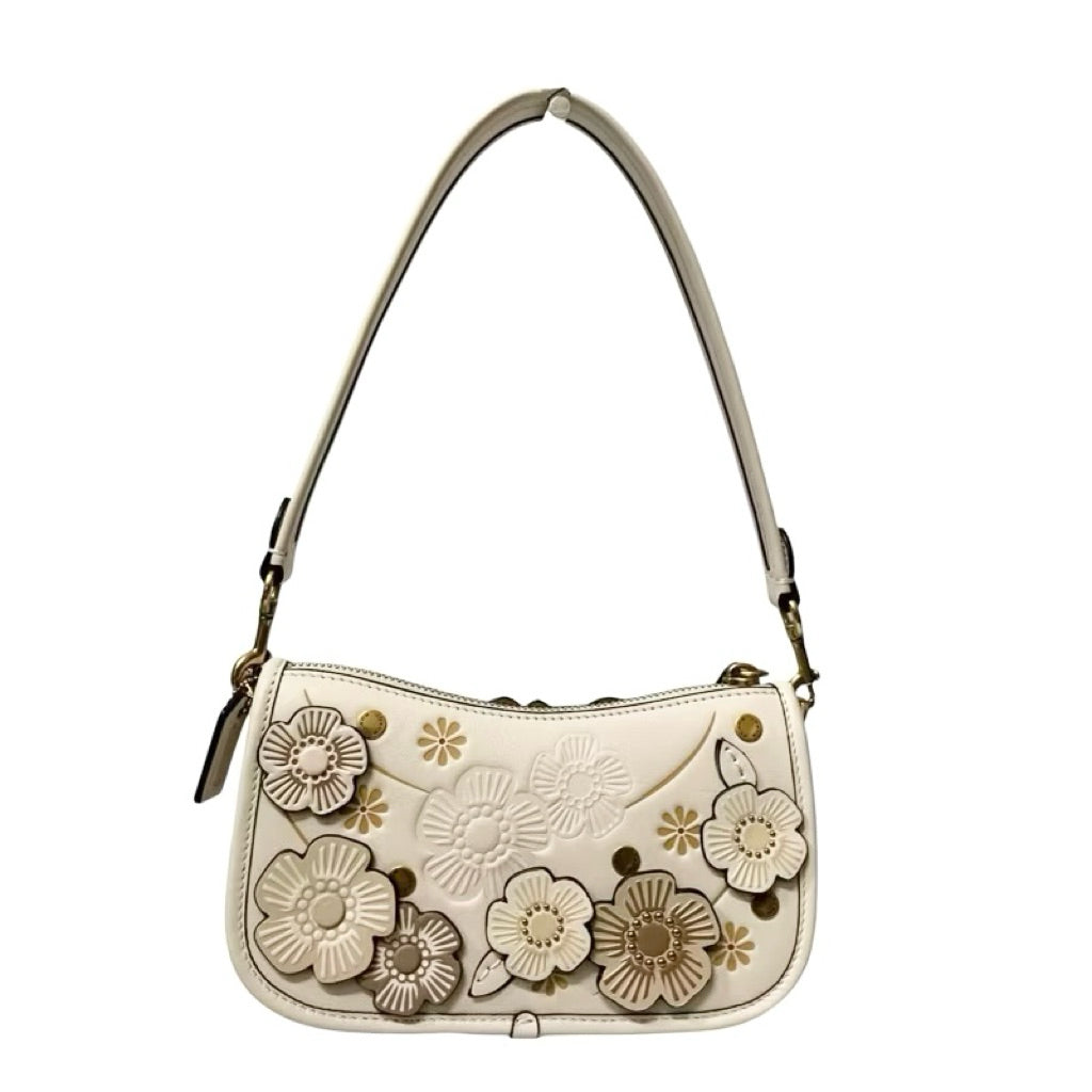 COACH C8535 SWINGER 腋下包 立體花朵小肩包 保證正品 近新品