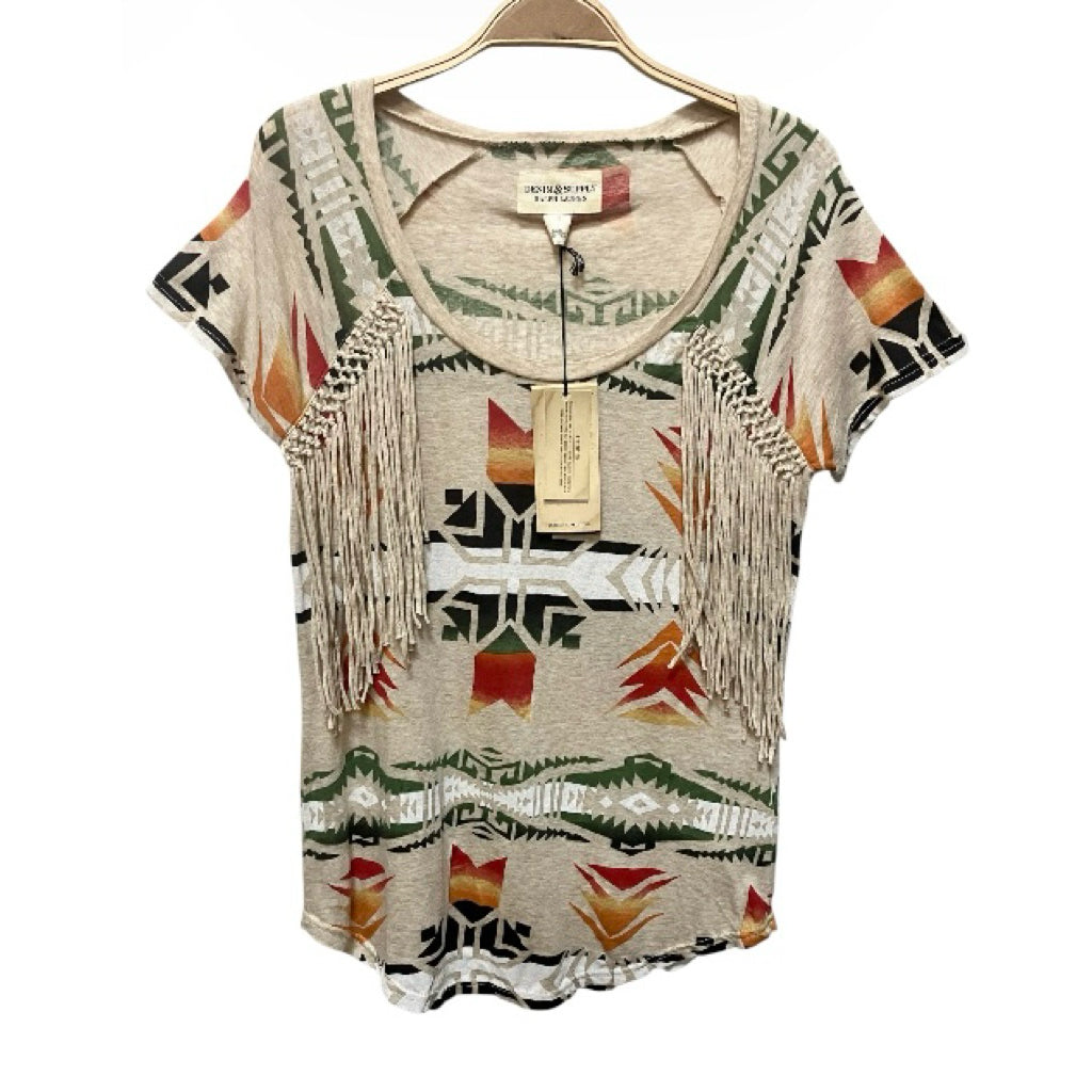 全新品❗️❗️❗️DENIM & SUPPLY 印地安風格 印花 短袖 上衣