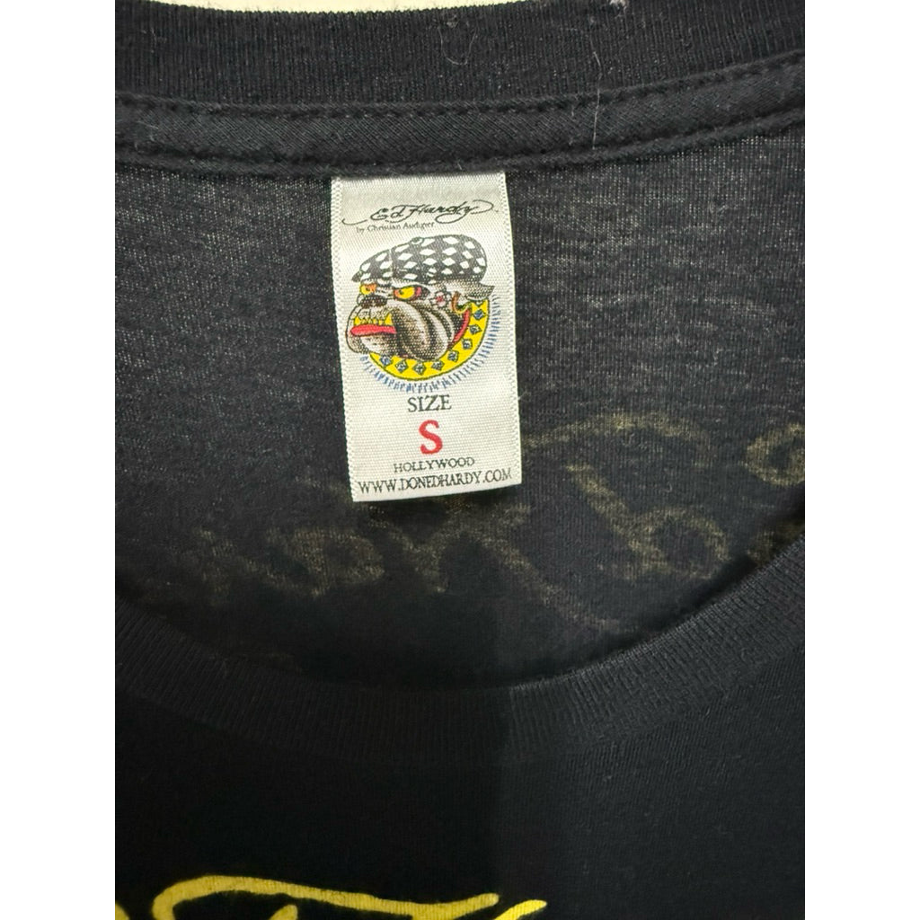 ED HARDY 水鑽 長版 T 保證正品