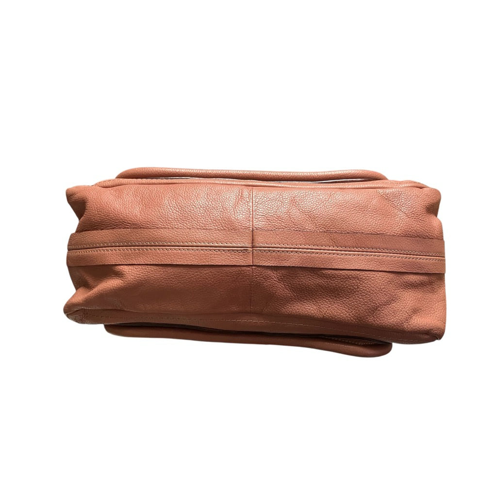 CHLOE PARTY 乾燥玫瑰粉 荔枝紋 牛皮 手提 斜背包 保證正品