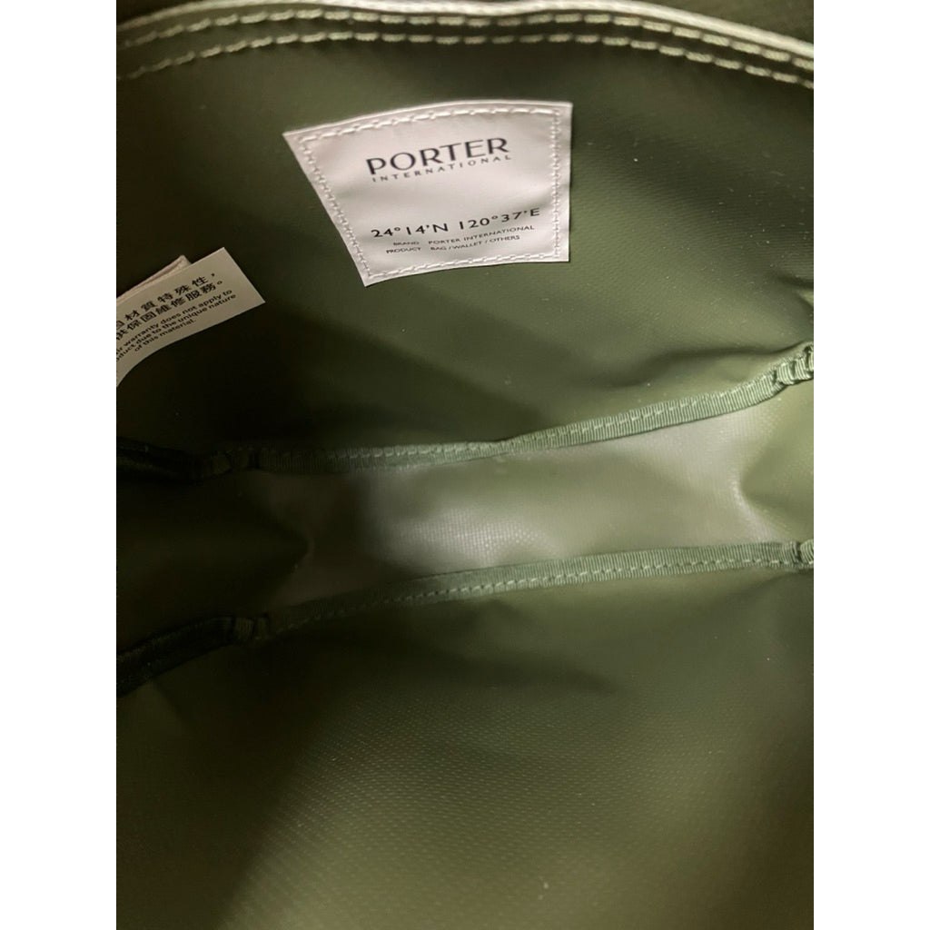 近新品❗️❗️❗️PORTER INTERNATIONAL 綠色 個性側背包