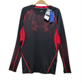 全新品❗️ ❗️ ❗️ UNDER ARMOUR 黑紅色 長袖 運動 上衣 保證正品