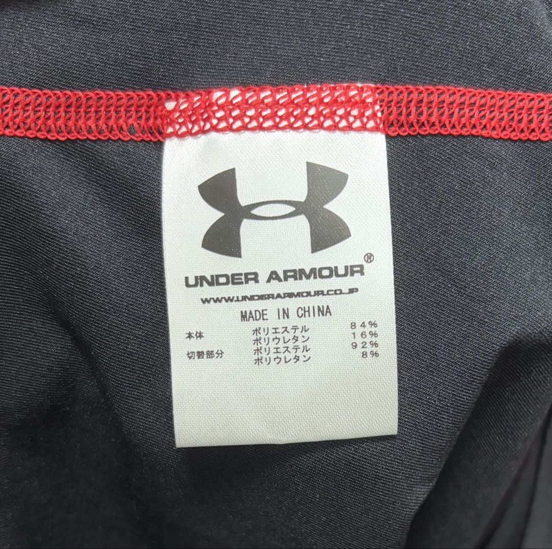 全新品❗️ ❗️ ❗️ UNDER ARMOUR 黑紅色 長袖 運動 上衣 保證正品