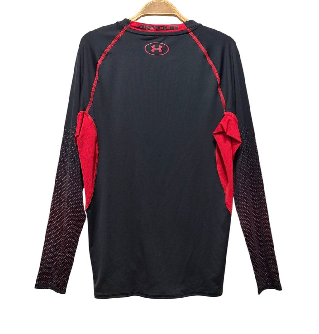 全新品❗️ ❗️ ❗️ UNDER ARMOUR 黑紅色 長袖 運動 上衣 保證正品