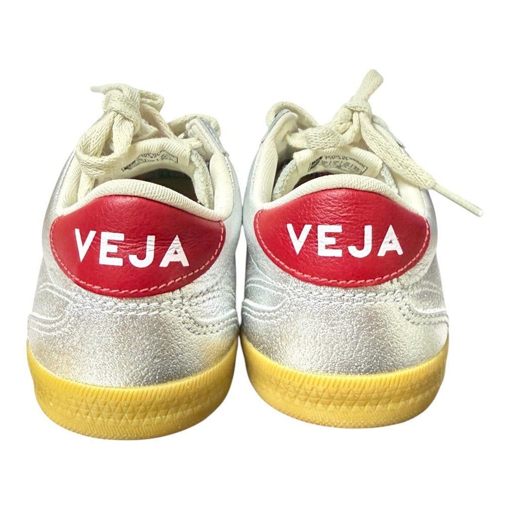 VEJA 銀色皮革 鞋 保證正品