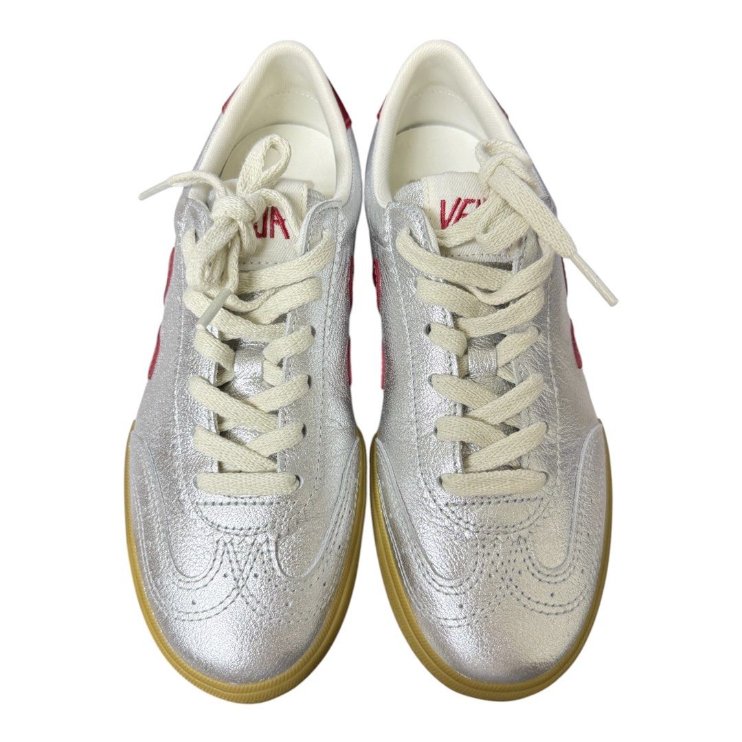 VEJA 銀色皮革 鞋 保證正品