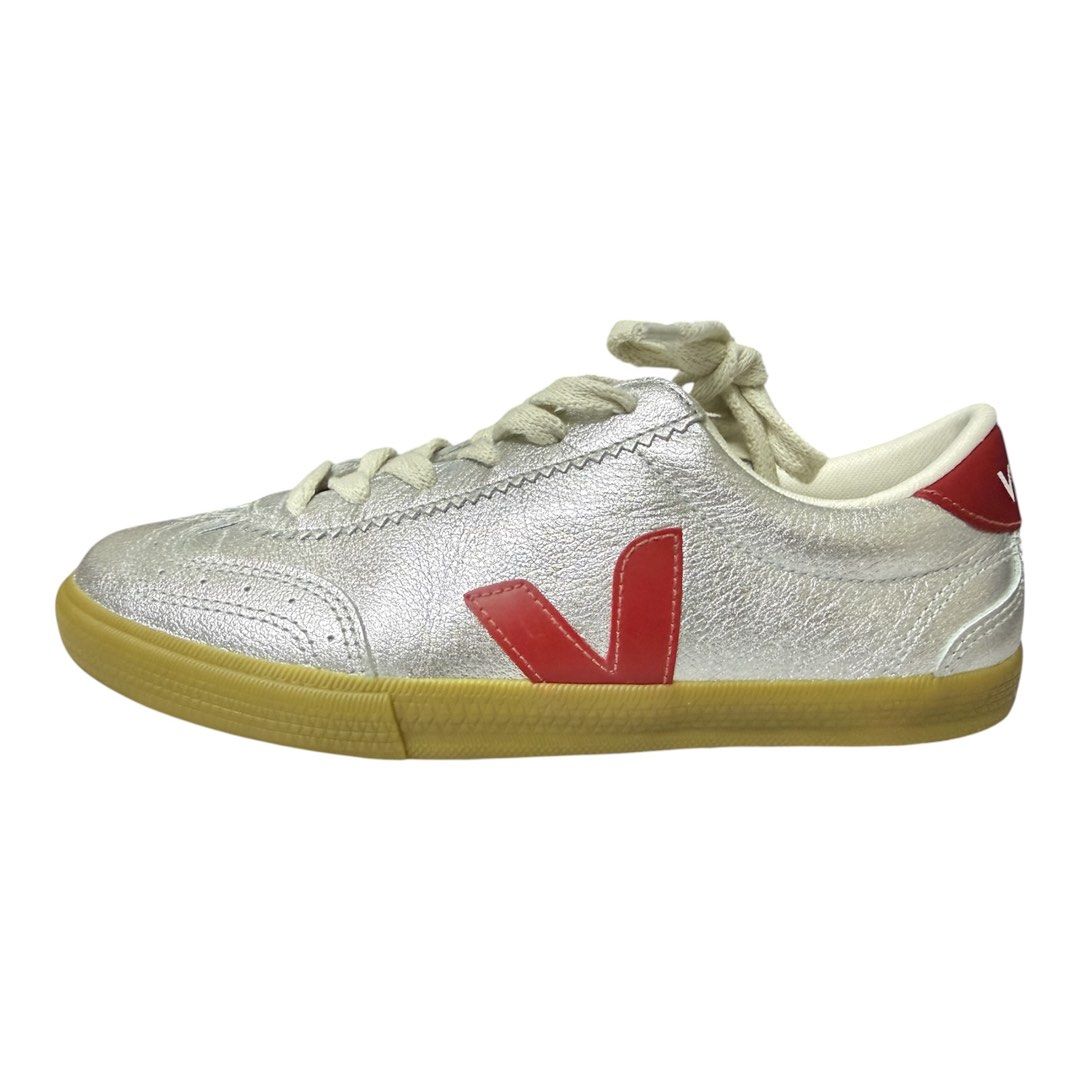 VEJA 銀色皮革 鞋 保證正品
