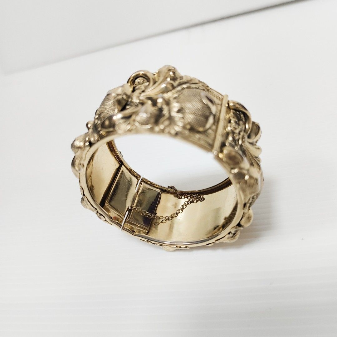 WHITING & DAVIS CO 金色 手鐲 手環 保證正品
