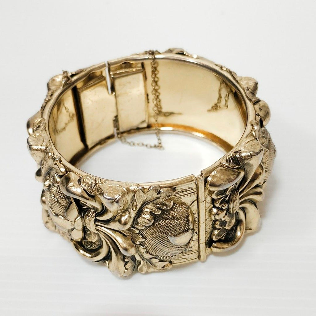 WHITING & DAVIS CO 金色 手鐲 手環 保證正品