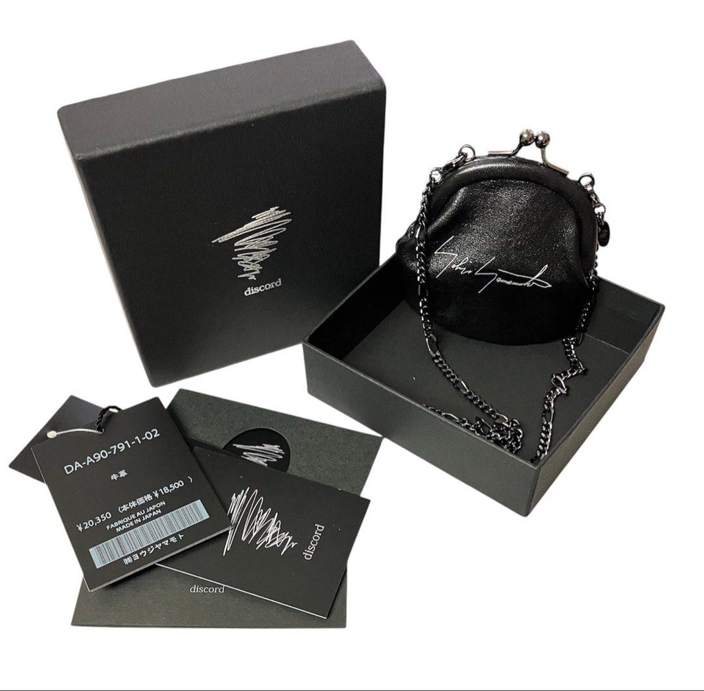 全新品❗️❗️❗️山本耀司 YOHJI YAMAMOTO 黑色 手提 斜背 鏈帶 零錢包 保證正品