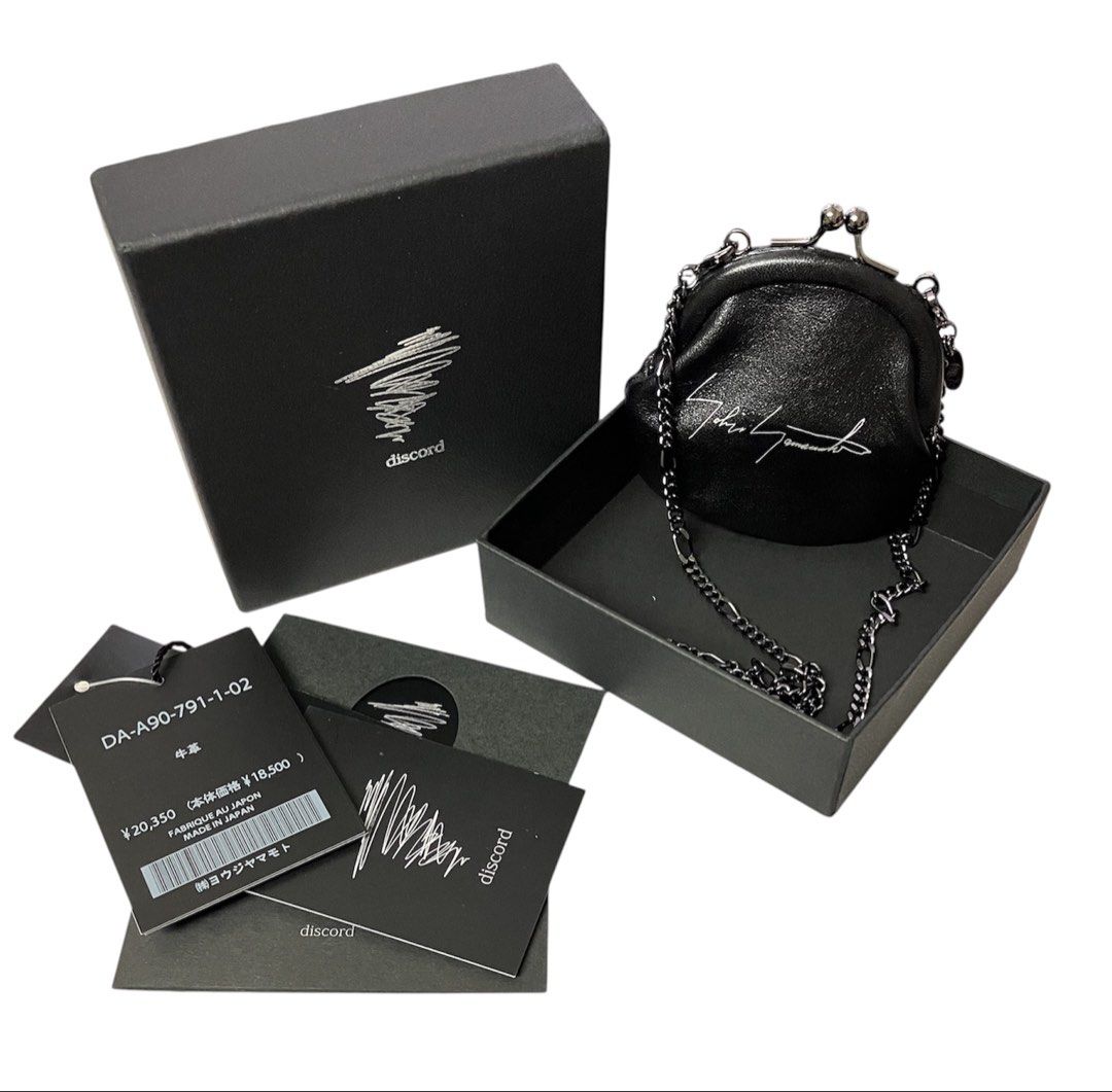 全新品❗️❗️❗️山本耀司 YOHJI YAMAMOTO 黑色 手提 斜背 鏈帶 零錢包 保證正品