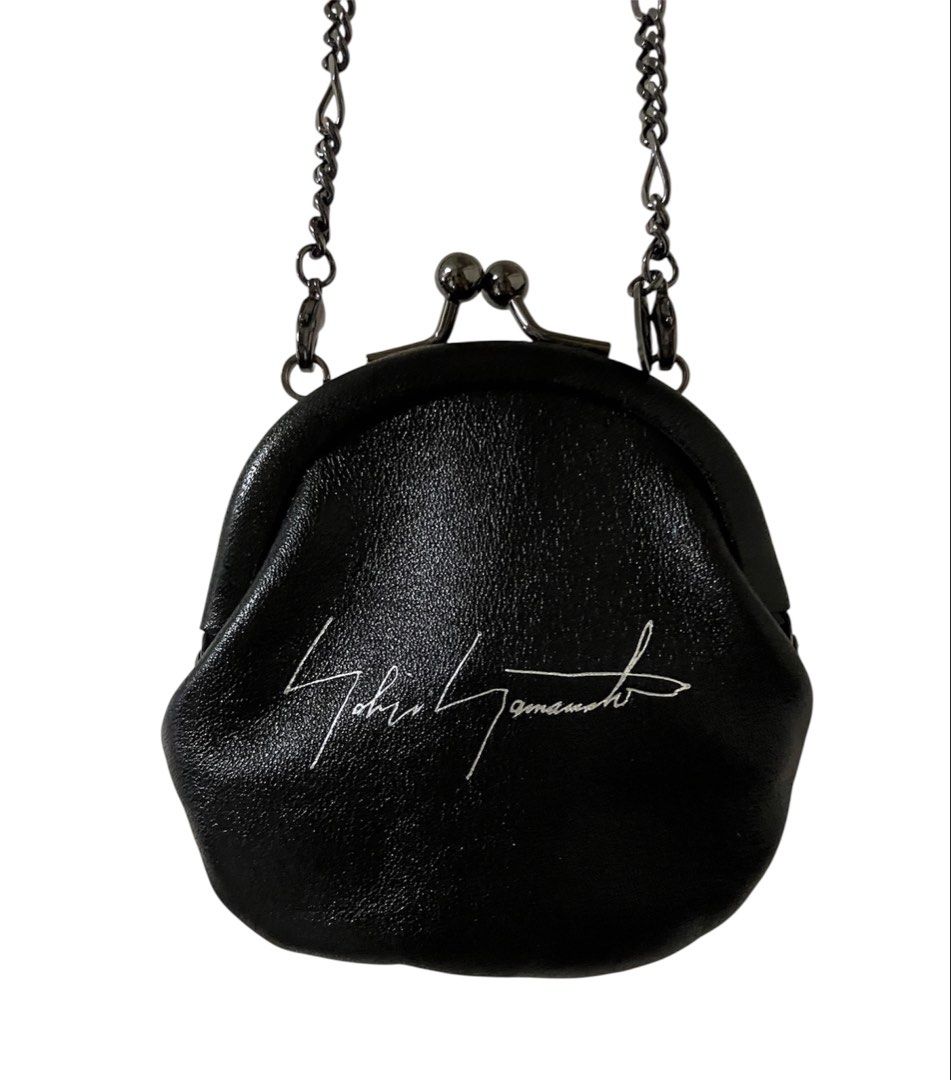 全新品❗️❗️❗️山本耀司 YOHJI YAMAMOTO 黑色 手提 斜背 鏈帶 零錢包 保證正品
