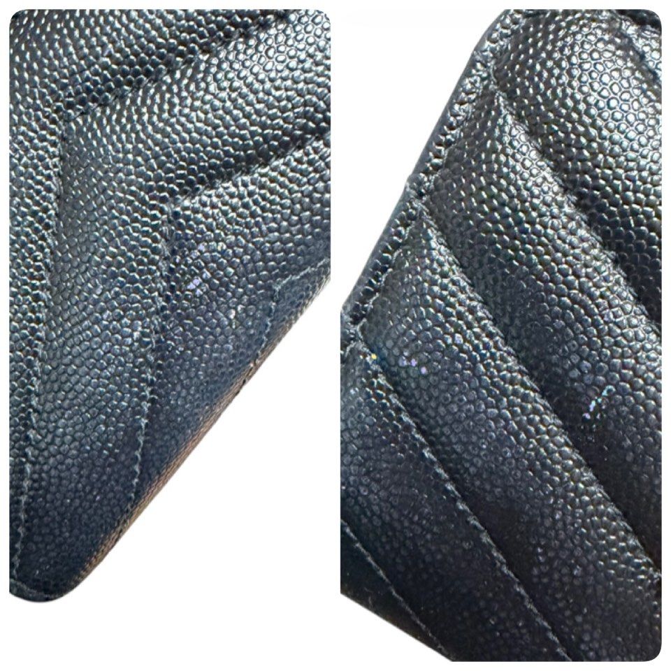 有盒有卡❗️❗️❗️YSL 黑色 魚子醬 短夾 保證正品